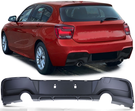 BMW 1 SERISI F20 2011-2015 MT TAMPON İÇİN ÇİFT ÇIKIŞ DİFÜZÖR (TEKLİ ÇIKIŞ)